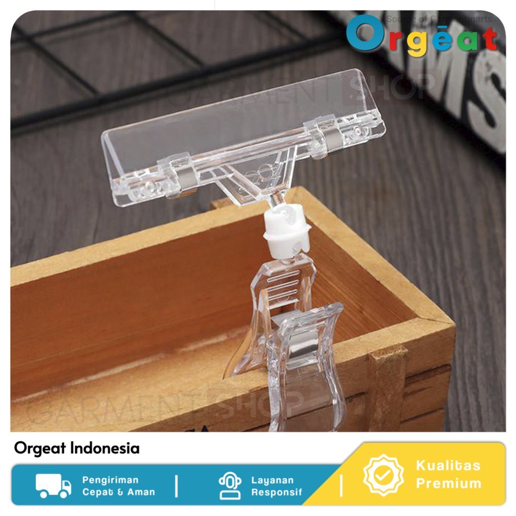 

Jepit Harga Obral untuk Penjepit Label Papan Price Tag Hanger Transparan Original Orgeat Indonesia