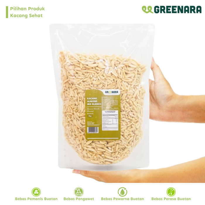 

Kacang Almond Cacah 1 Kg / Slivered Almond