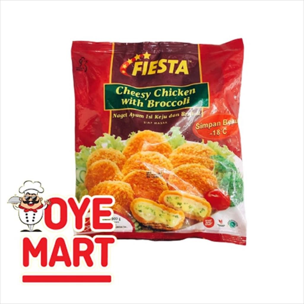 

FIESTA CHEESY CHICKEN WITH BROCCOLI 500GR CHICKEN NUGGET NAGET AYAM