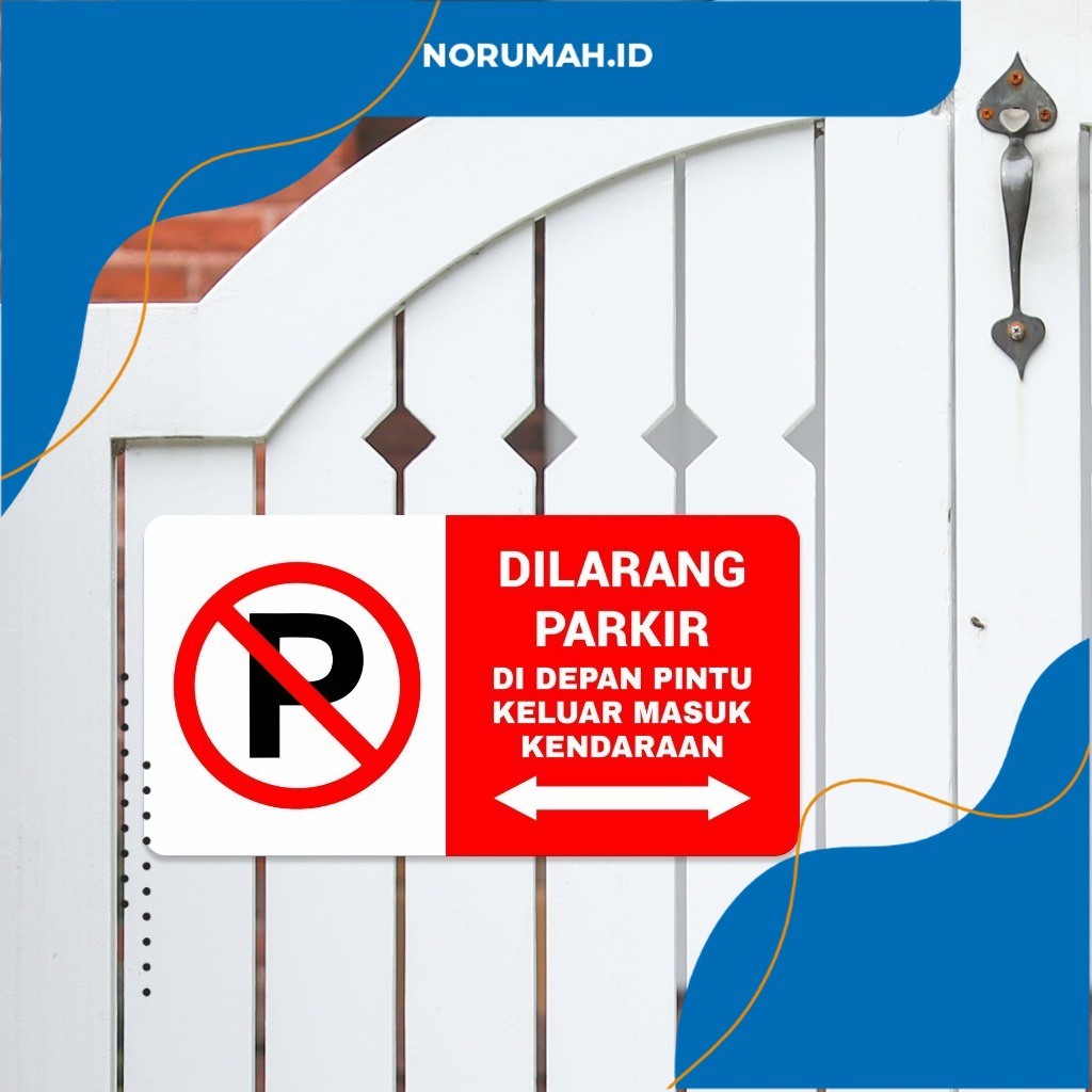 

SIGNBOARD DILARANG PARKIR DI DEPAN PINTU / AKRILIK ACRYLIC LASER CUTTING Norumah.id