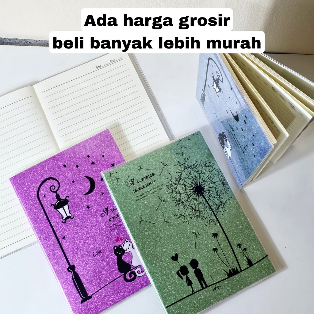

GG Buku Notes Glitter A5-70/Buku Catatan/Gliter/Note Book/Notebook