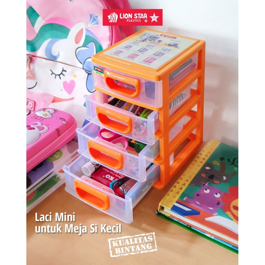 MICTON Lion Star Estima Mini Container / Laci Susun Mini / Laci Susun Aksesoris / Laci Susun Perhias