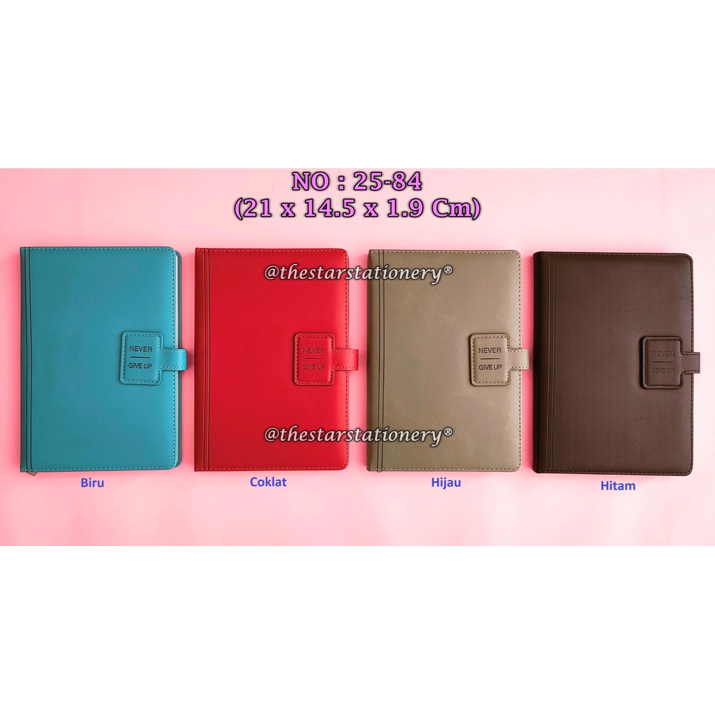 

(1 Biji) Agenda Magnet Kulit 25-84 25K / Agenda Magnet A5 100 Lembar 21*14.5*1.9 Cm