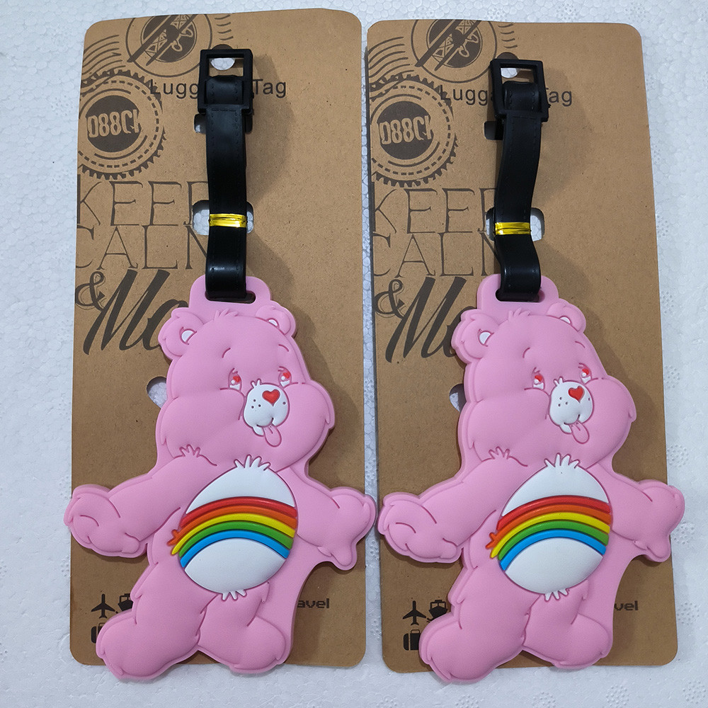 

Cute Cartoon Bear Luggage Tag Travel Accessories Suitcase Baggage Boarding Portable Label Wholesale