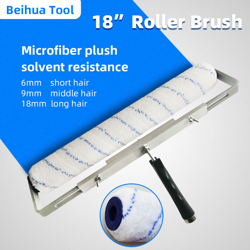 18inch Paint Roller Brush kit US Cover Microfiber 46cm Aluminium-alloy double Frame Painting Tools f