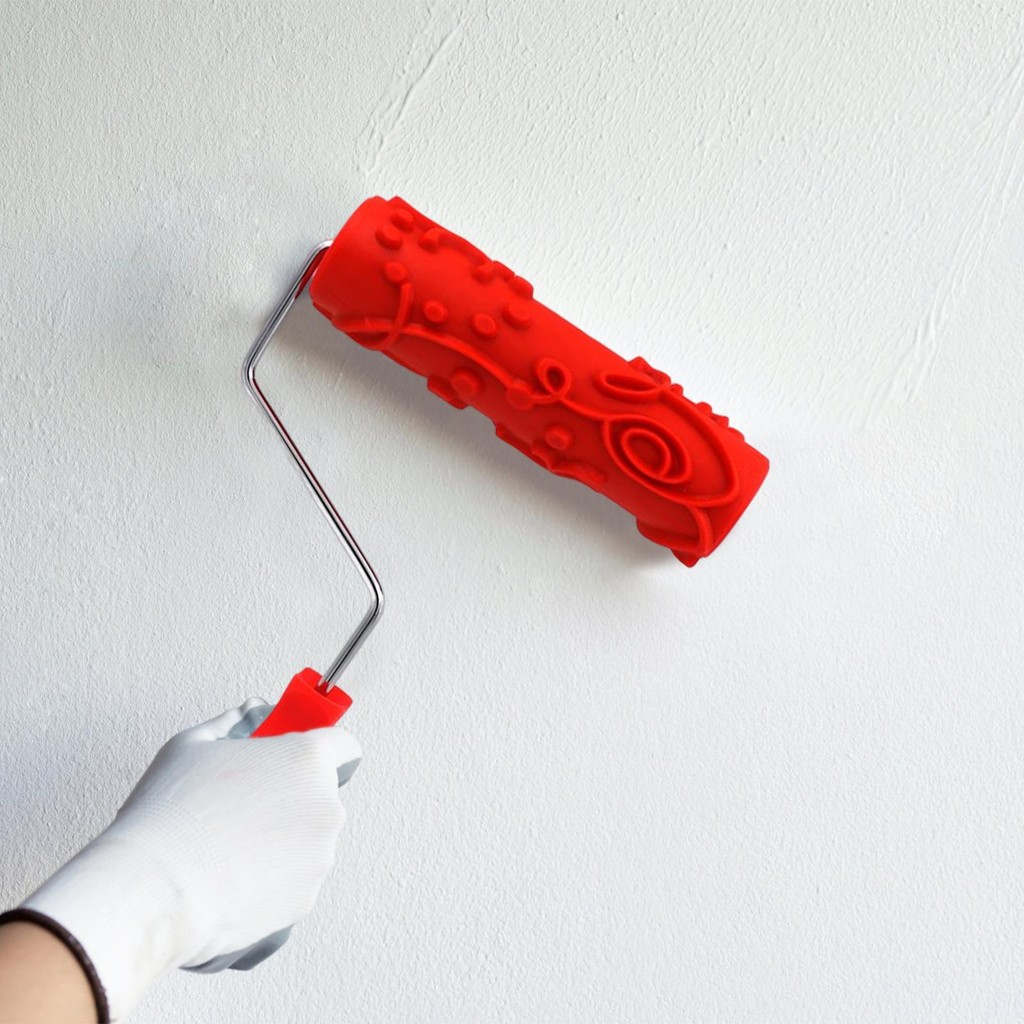 

Portable House Paint Roller Decoration Embossing Art Roller with Handle Texture