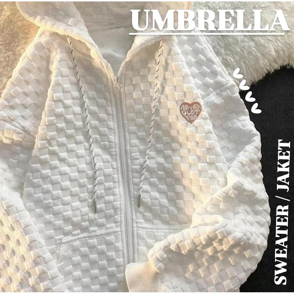 IOS SHOP UMBRELLA SWEATER POLYESTER WANITA FASHION KOREAN STYLE