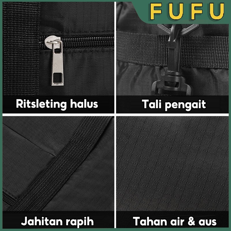HOT SALE FUFU TAS TRAVEL JINJING BESAR / TAS TRAVEL KAIN OXFORD WATERPROOF / TAS TRAVEL KOPER