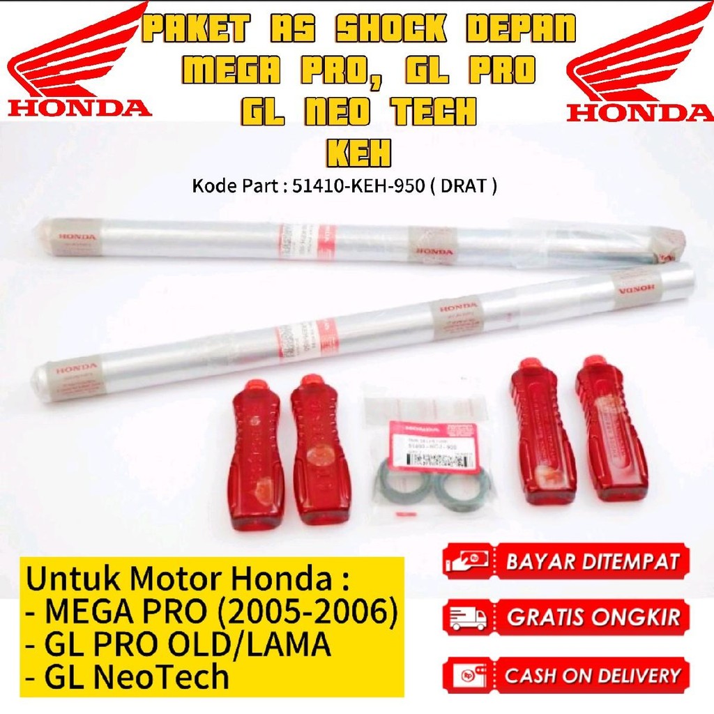 Paket As Shock Depan GL PRO MEGA PRO NEOTECH KEH -  shock depan gl pro - as shock depan gl pro 51410