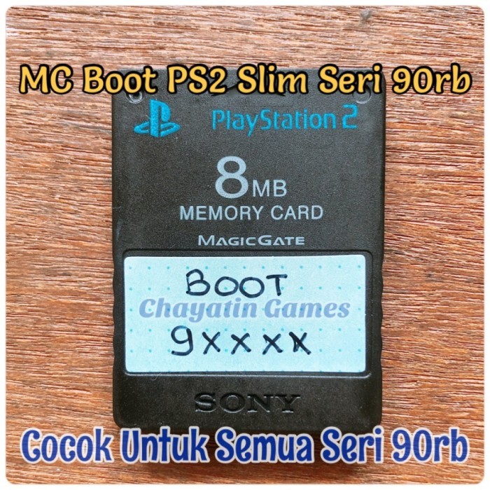 MC Boot 90rb - SCPH 9XXXX / Semua Mesin PS2 Slim Tanpa IC Matrix