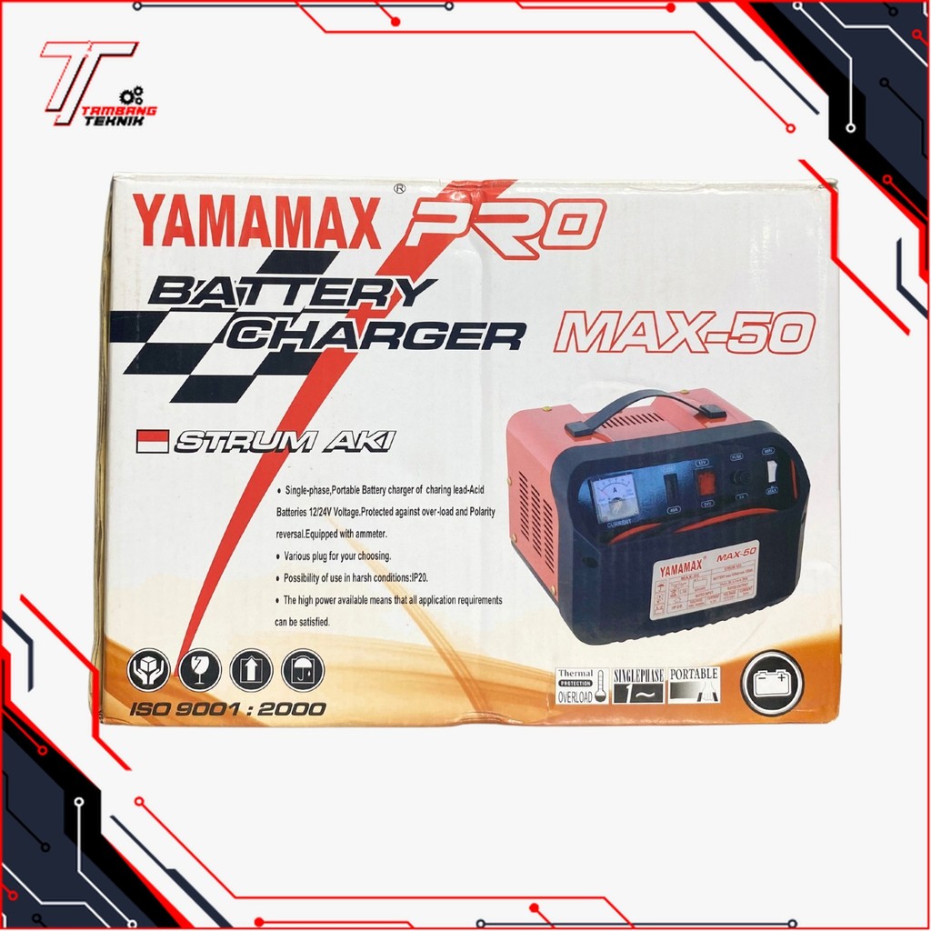 BATERAI CHARGER / SETRUM AKI / SETRUM ACCU MAX- 50 12V YAMAMAX-PRO