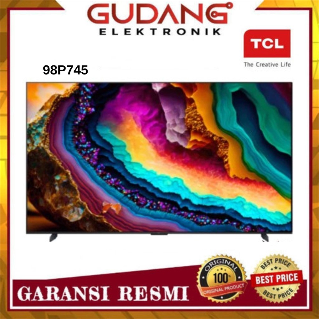 LED TV 98 INCH TCL 98P745 LED TV TCL 4K UHD 98 INCH 98P745