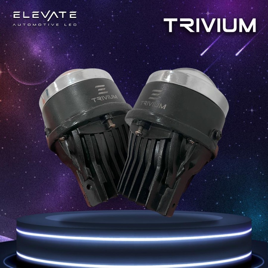 Elevate Trivium Tricolor Waterproof Foglamp Projector LED 3 inch
