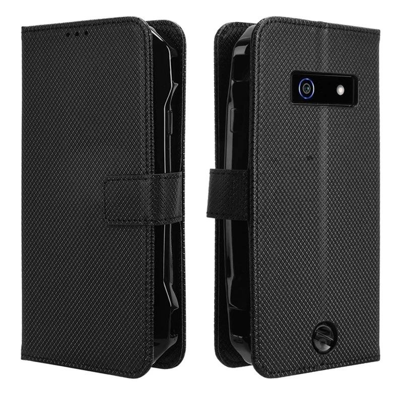 For Kyocera DuraForce EX Diamond Pattern Luxury wallet skin PU Leather Strap For Kyocera KY-51D KC-S