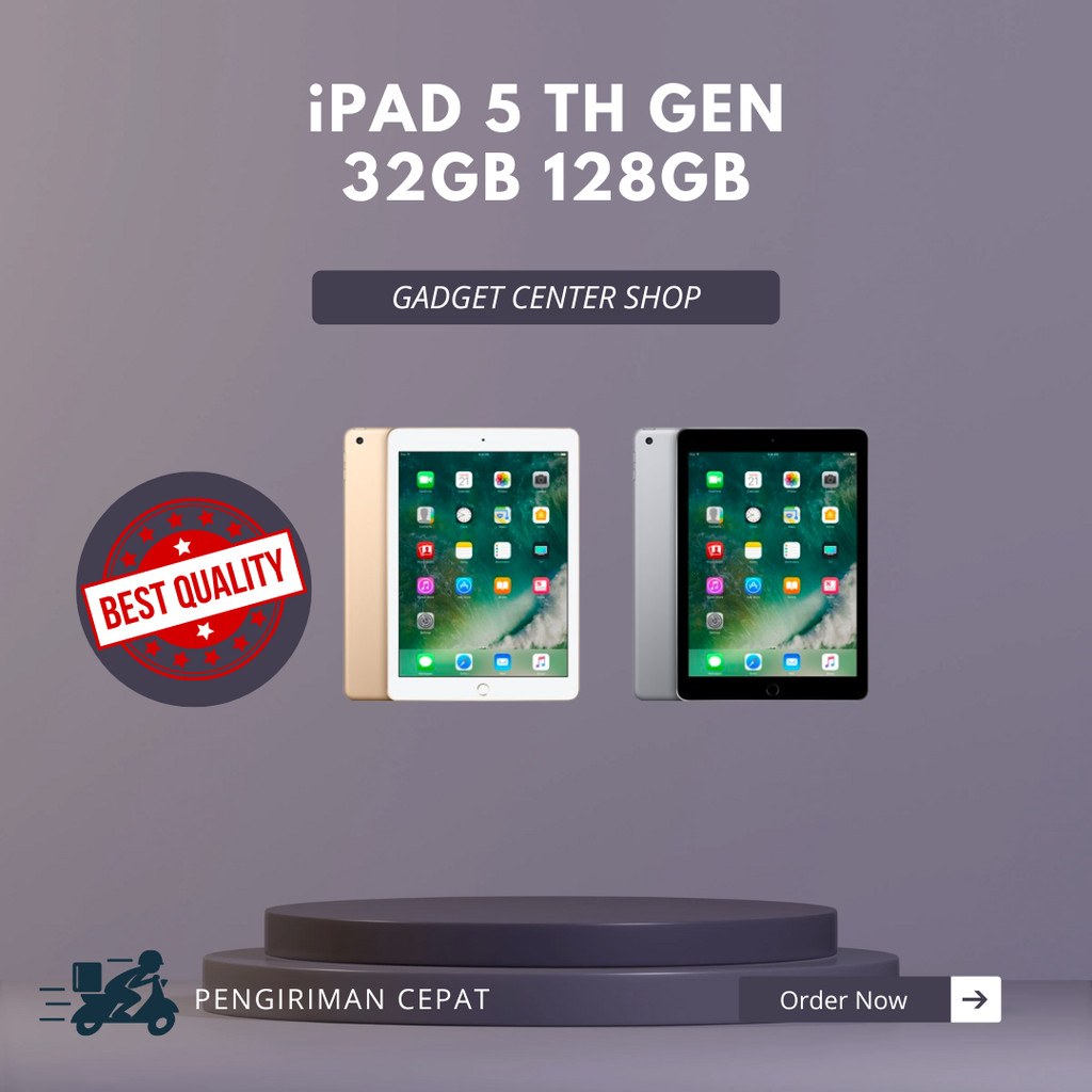 iPad 5 32GB 128GB Gen 5 Wifi Only Second Original | GADGET CENTER