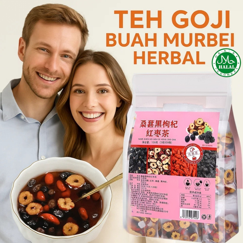 

❤️【Beli 3 gratis 2】Teh Bunga Kering Kurma Merah Murbei Black Wolfberry Mulberry Red Date Tea | Teh Kesehatan Kecantikan Wanita | Wolfberry Hitam, Murbei, dan Kurma MerahTeh Penambah Qi