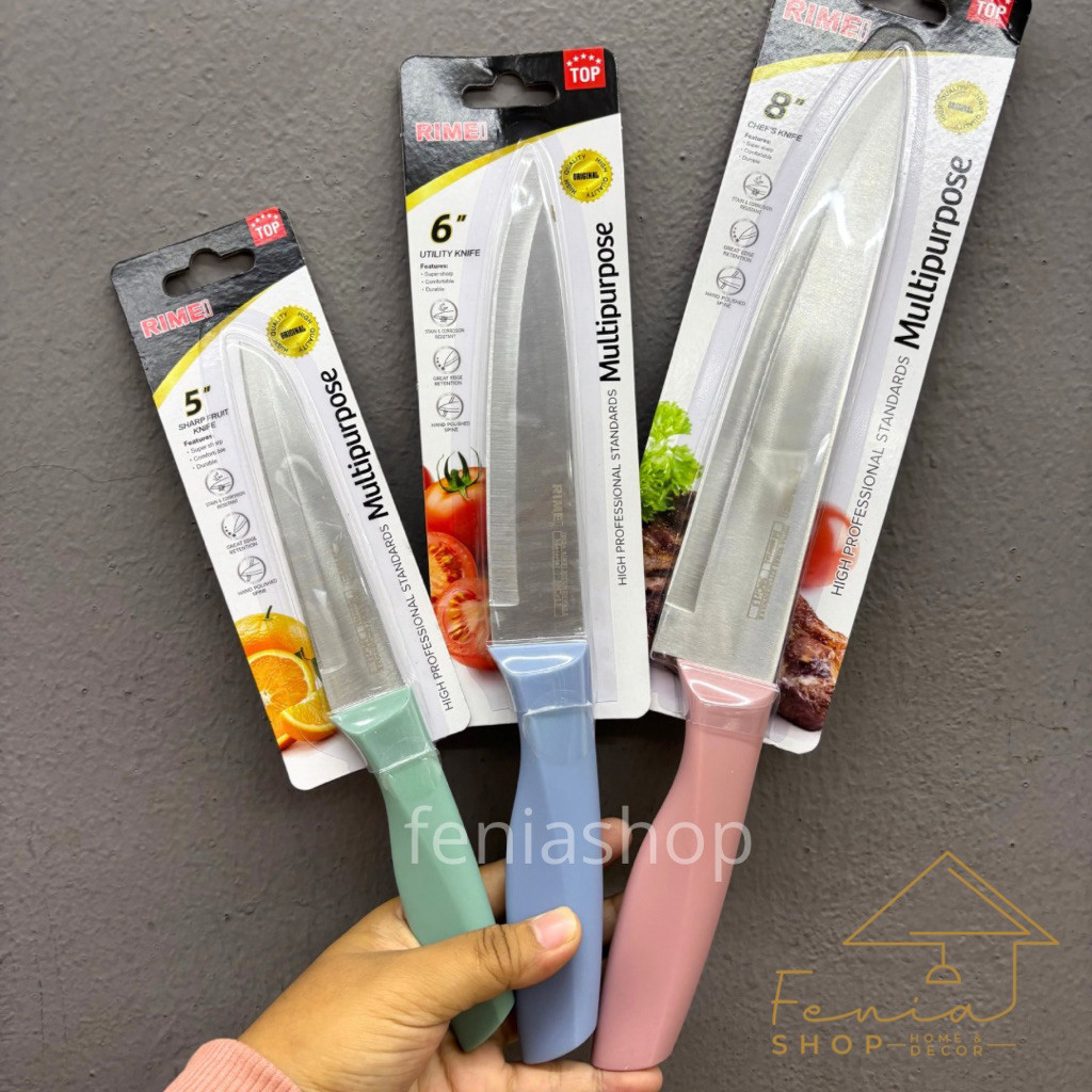 1PC Pisau Stainless Tebal Rimei Knife