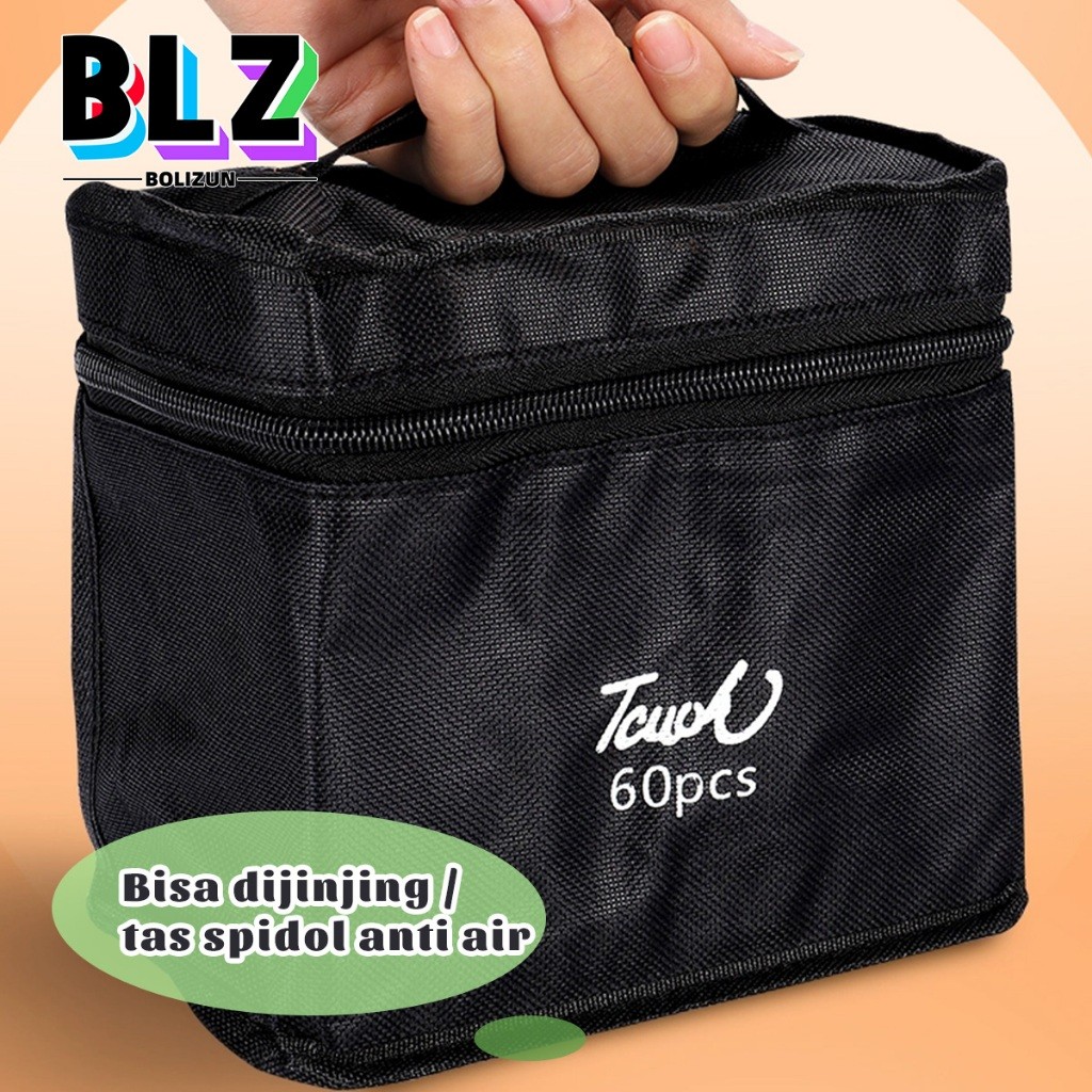 

JAMIN MURAH !!!BOLIZUN 2 in 1 Spidol dan Stabilo Touch Isi 24/36/48/60/80 Warna Dual Side Fine Art Brush Pen Sketsa(BISA LANGSUNG ORDER)