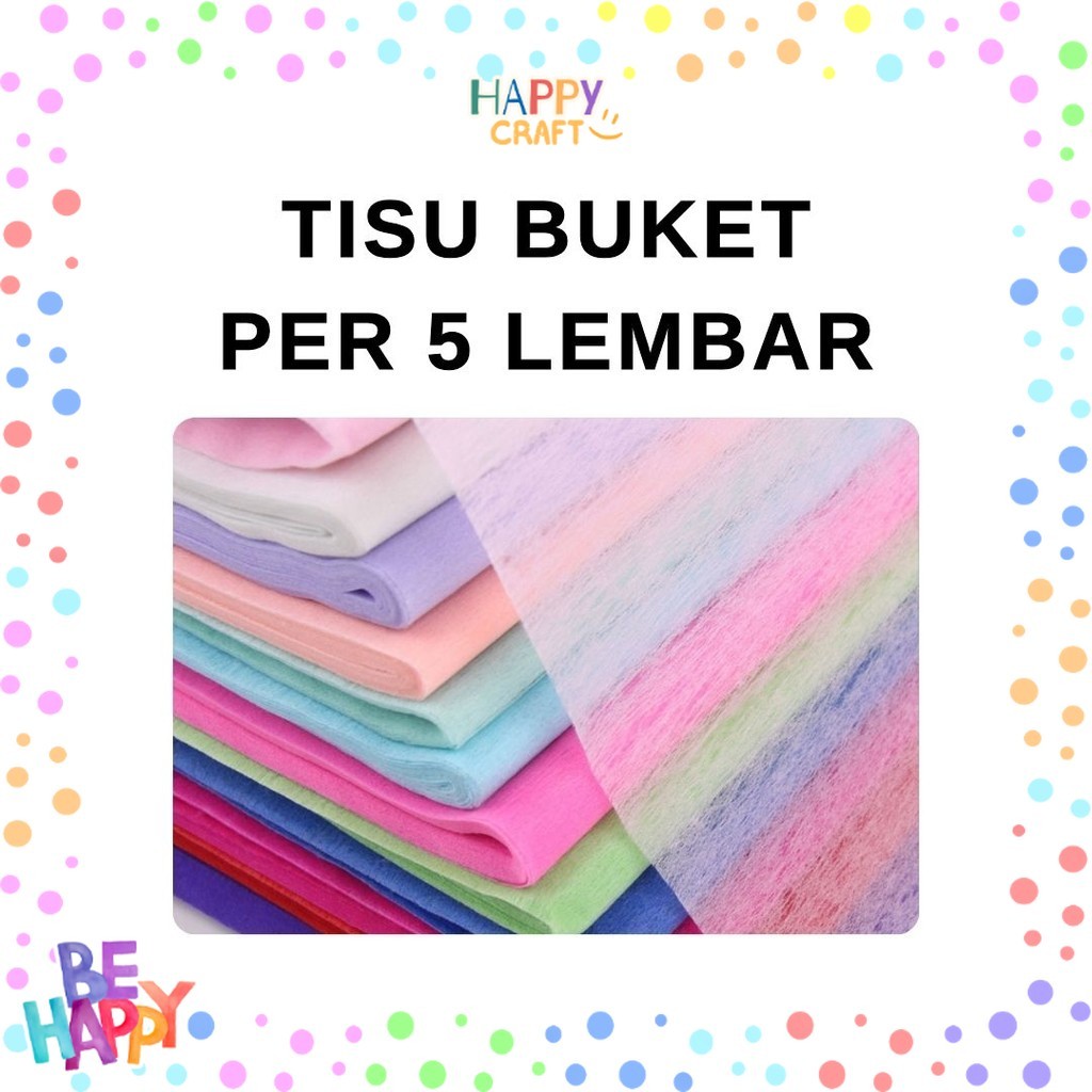 

(5 LEMBAR) Kertas Buket Tisu Tissue