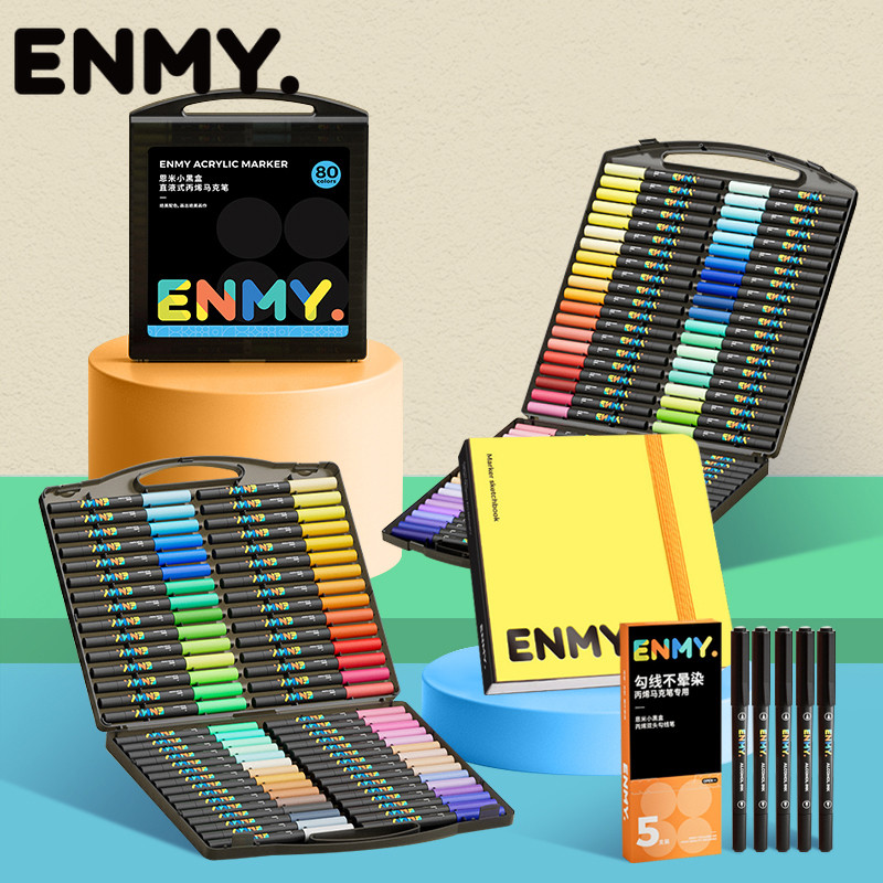 

ENMY【Drawing Set】Paket Alat Gambar Kombinasi Pen Marker, Buku Gambar Dan Pen Liner