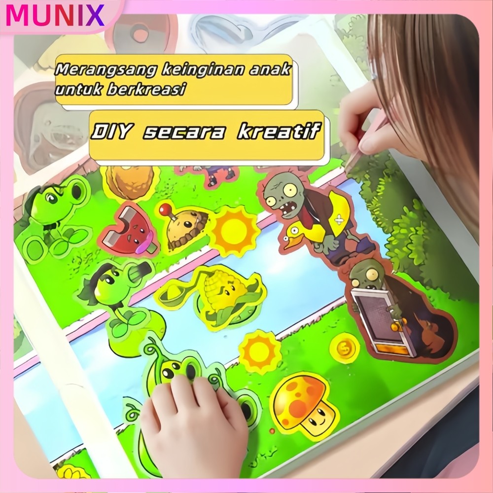 

Buku Magnet Plants vs Zombies-Ukuran Jumbo+Stiker DIY-Mainan Edukasi Anak COD/Ready
