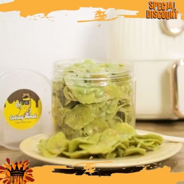 

1 NICE TASTED Keripik Pisang Coklat Lumer / Gedang Wenak / Varian Toples (Rasa Matcha) JZL