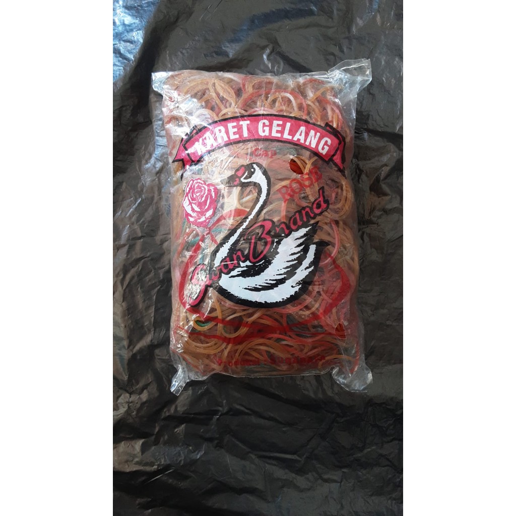 

FREE ONGKIR (1 PACK) KARET PENTIL GELANG RUBBER KUAT DAN ELASTIS MERK SWAN ISI 1/2 KG