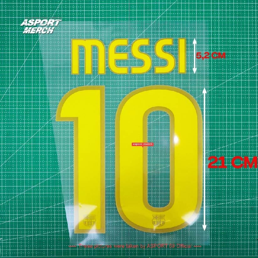 ASPORT NAMESET MESSI BARCELONA HOME 2008 2009 NAMESET  BARCA HOME 08 09
