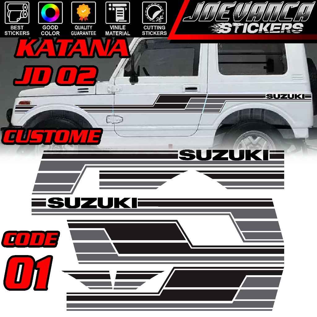 Striping Stiker Lis Mobil Suzuki katana JD 02 Costome