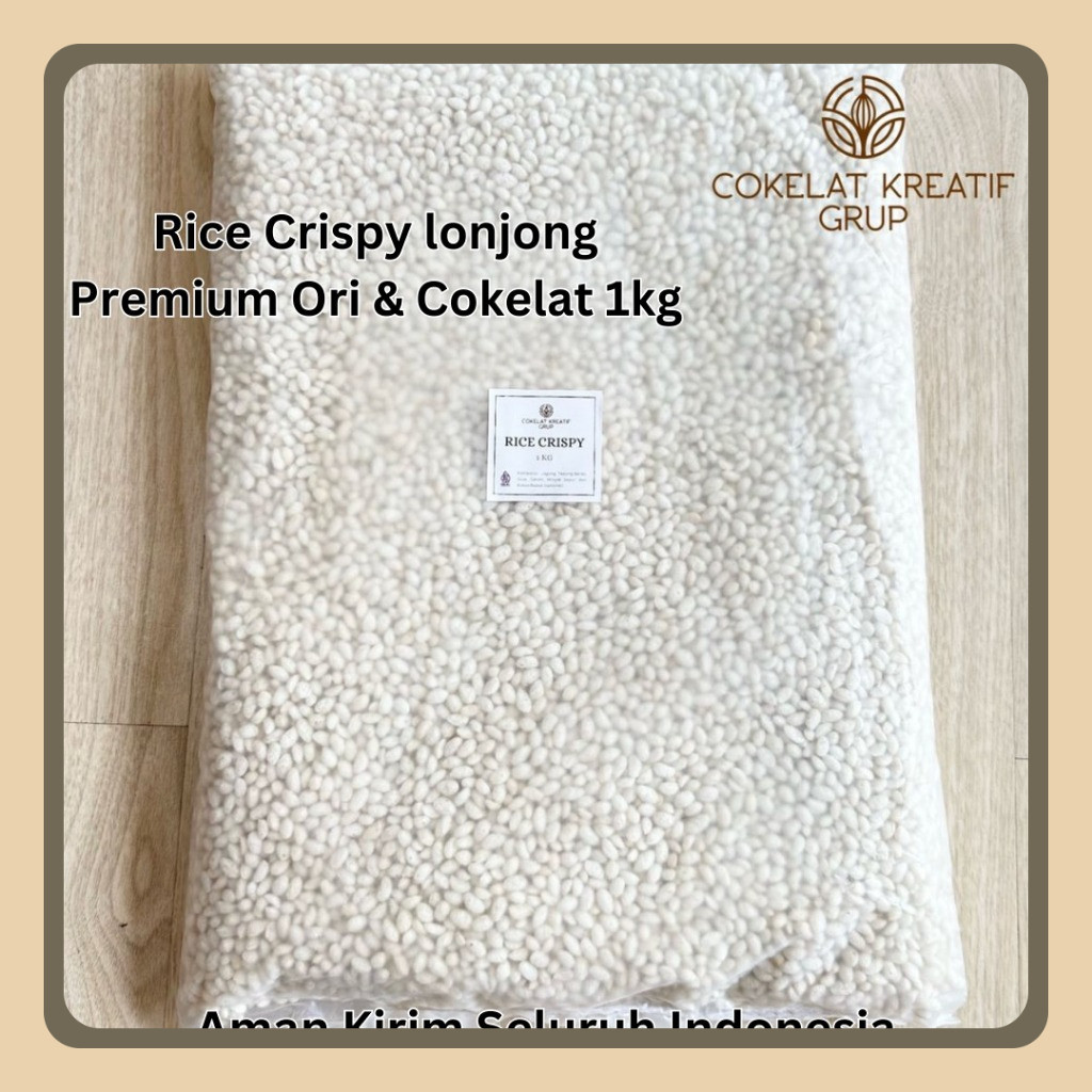 

[BISA COD] Rice Crispy Original dan Cokelat 1KG sereal snack Jawa Timur