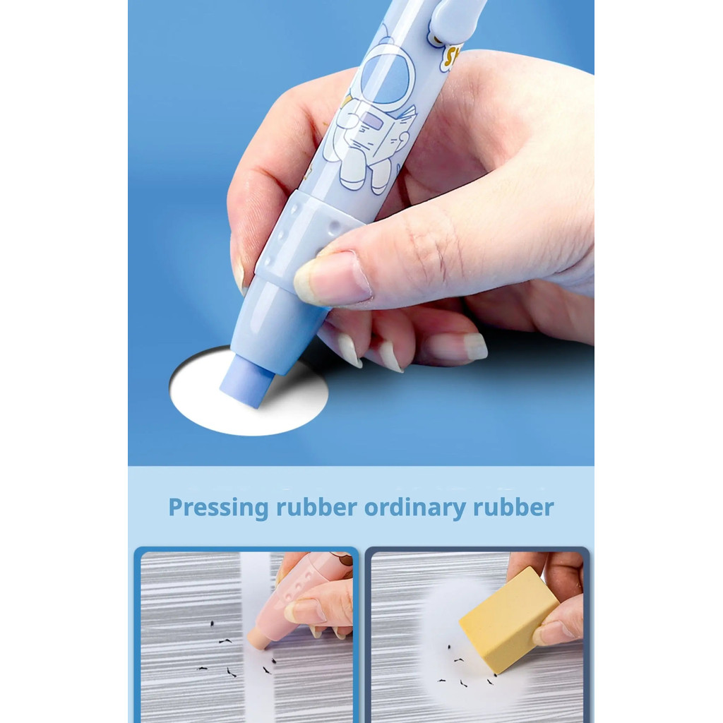 

4set Retractable Pushable Eraser Student Drawing Design Office Eraser No Crumbs Do Not Leave A Mark Creative Push Type