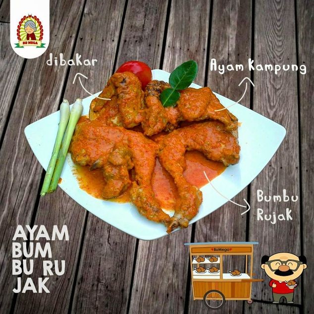 

Ayam kampung Bu Mega - Bumbu Rujak