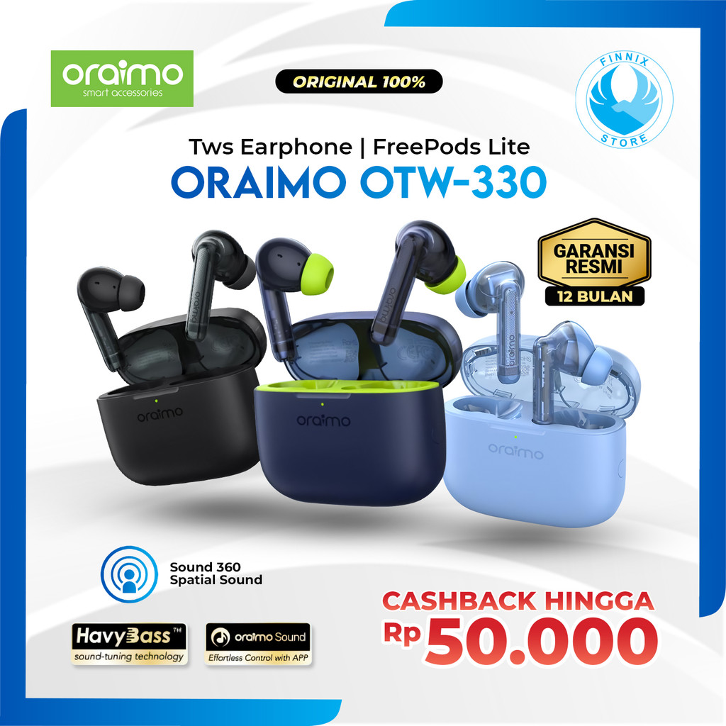 Oraimo Freepods Lite OTW 330 TWS True Wireless Stereo Bluetooth Earphone Earbuds