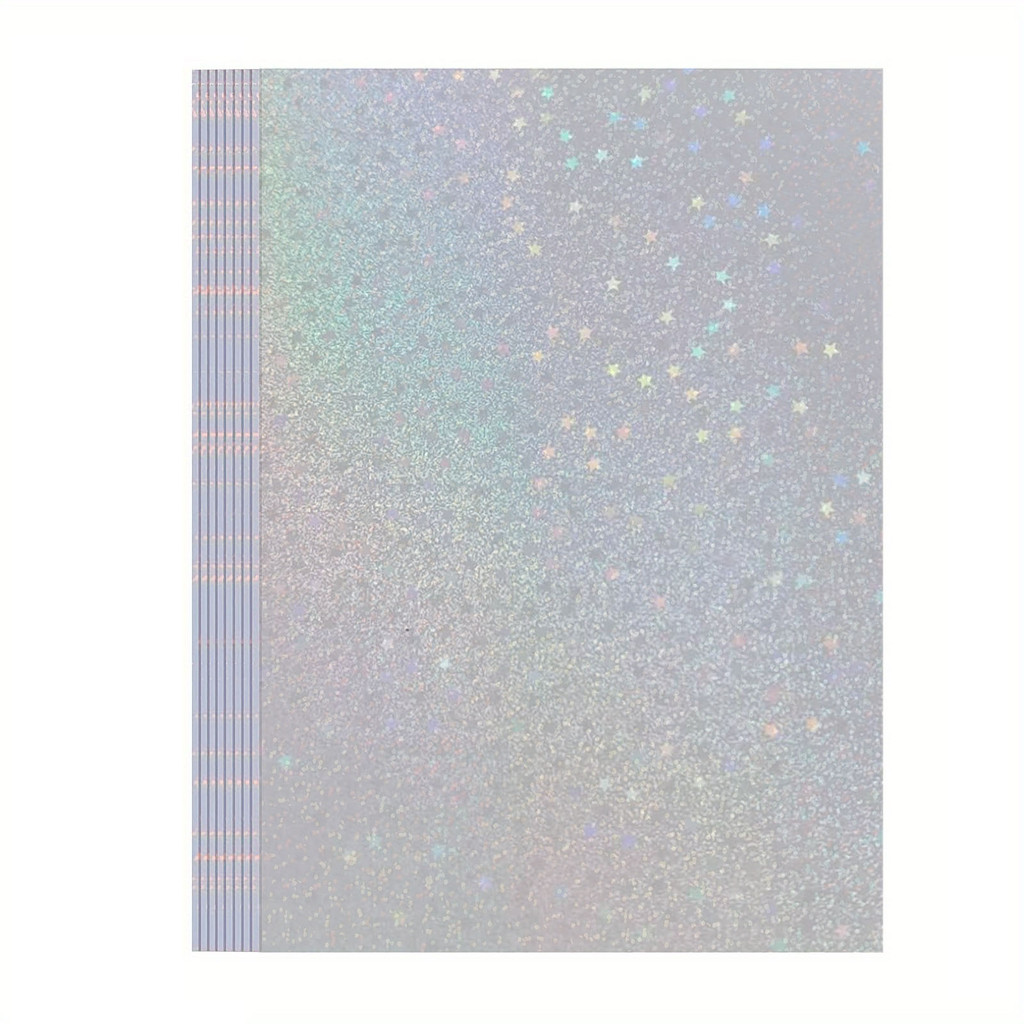 

10 Sheets A4 Sand Stars Holographic Sticker Paper Holographic Overlay Cold Laminating Film Self Adhesive Vinyl Sheets 8.3 x 11.7