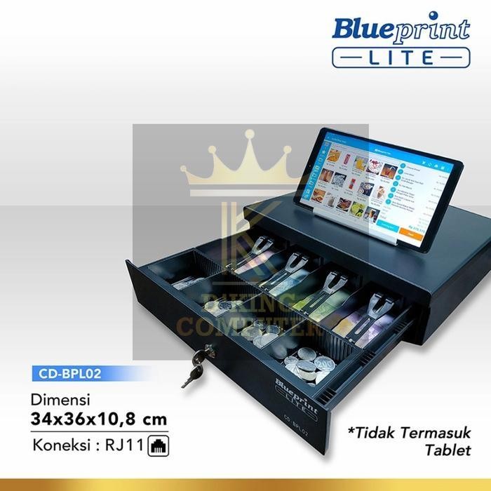 

Blueprint Lite Cash Drawer 340x360x90/98mm CD-BPL02 LACI KASIR
