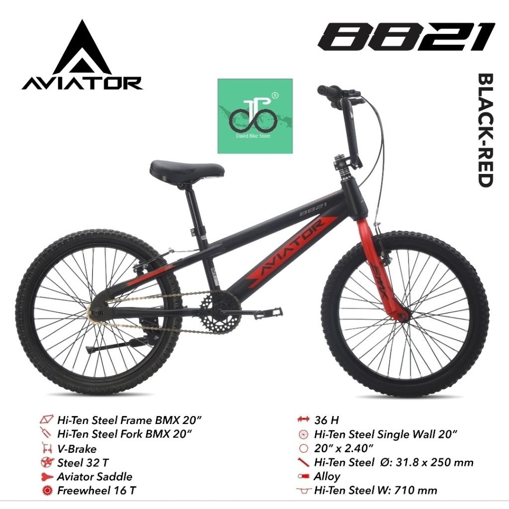 Sepeda BMX 20" Aviator 8821 TERBARU (AT 8821)