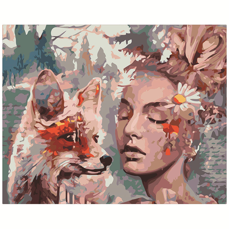 

Paint By Number 40x50cm Girl Series DIY Painting Kit no Wooden Frame Numbers