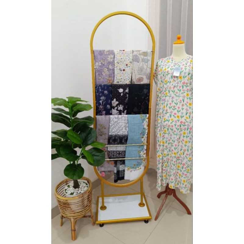 gawang jilbab terbaru// gawang jilbab premium// stand hanger kerudung oval (9ssn)// gawang jilbab