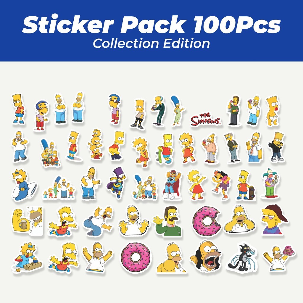 

Hot Sticker The Simpsons Sticker Lucu Anti Air Stikers Berperekat Waterproof Sticker Decal Buat Motor Helm Buku Journal Koper Casing HP Laptop Botol Minum