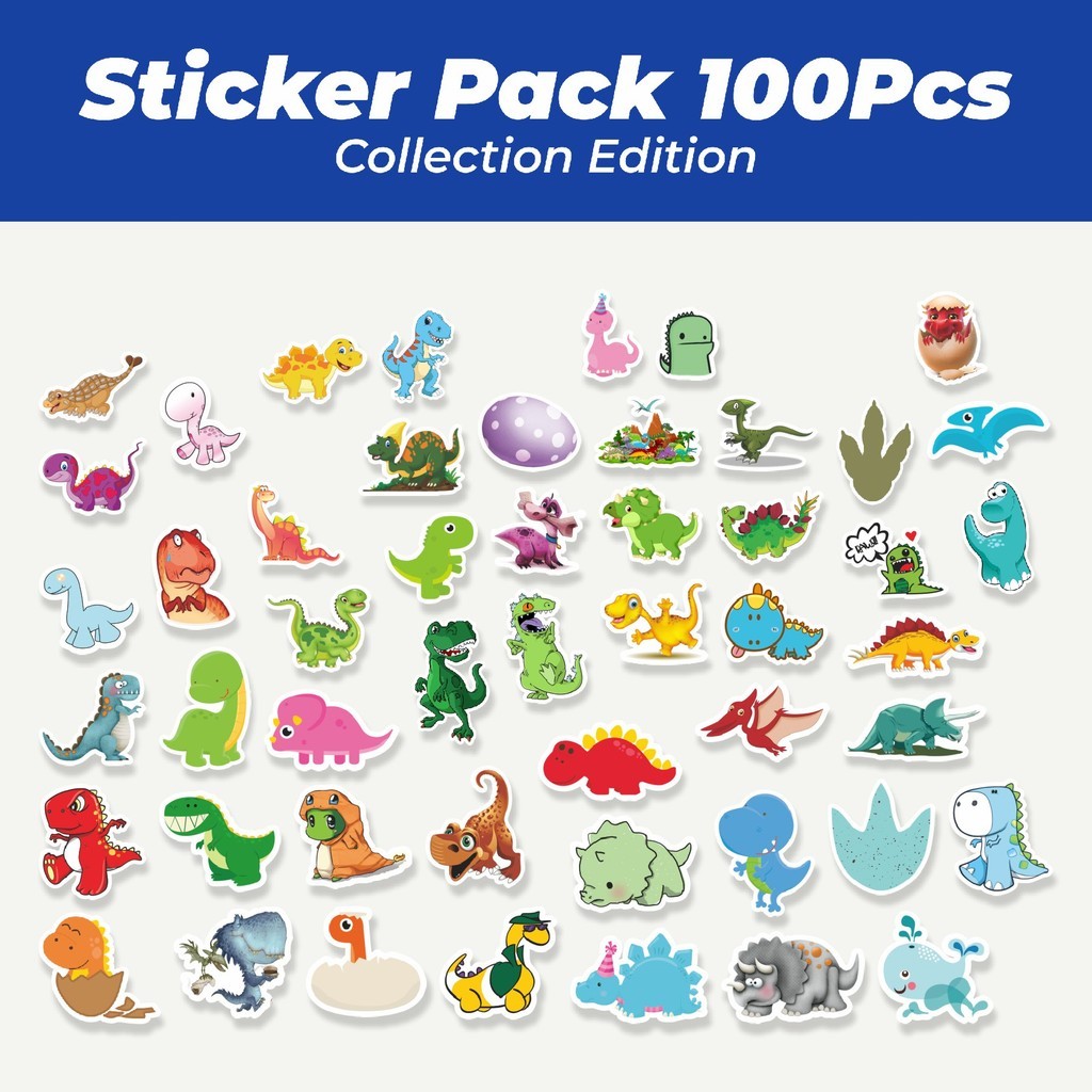

Hot Stiker Baby Dinosaur (Bayi Dinosaurus) Lucu Anti Air Stikers Berperekat Waterproof Sticker Decal Buat Motor Helm Buku Journal Koper Casing HP Laptop Botol Minum