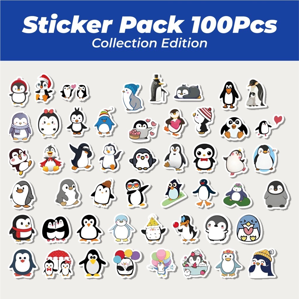 

Hot Stiker Little Pinguin Lucu Anti Air Stikers Berperekat Waterproof Sticker Decal Buat Motor Helm Buku Journal Koper Casing HP Laptop Botol Minum