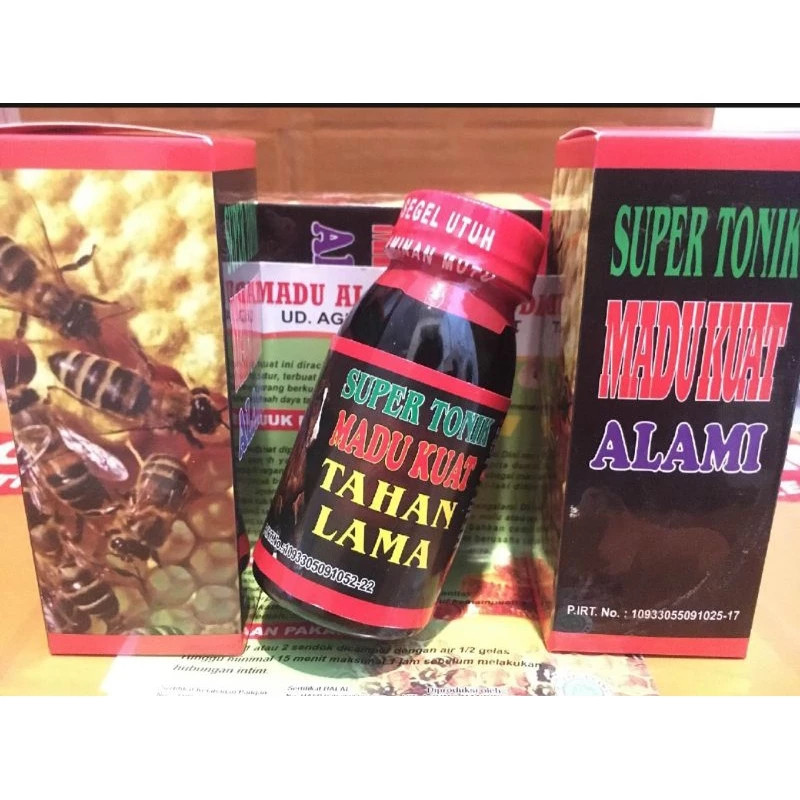 

promo!!! SUPER TONIK 6X MADU PAHIT KUAT ALAMI TAHAN LAMA SEGEL MERAH