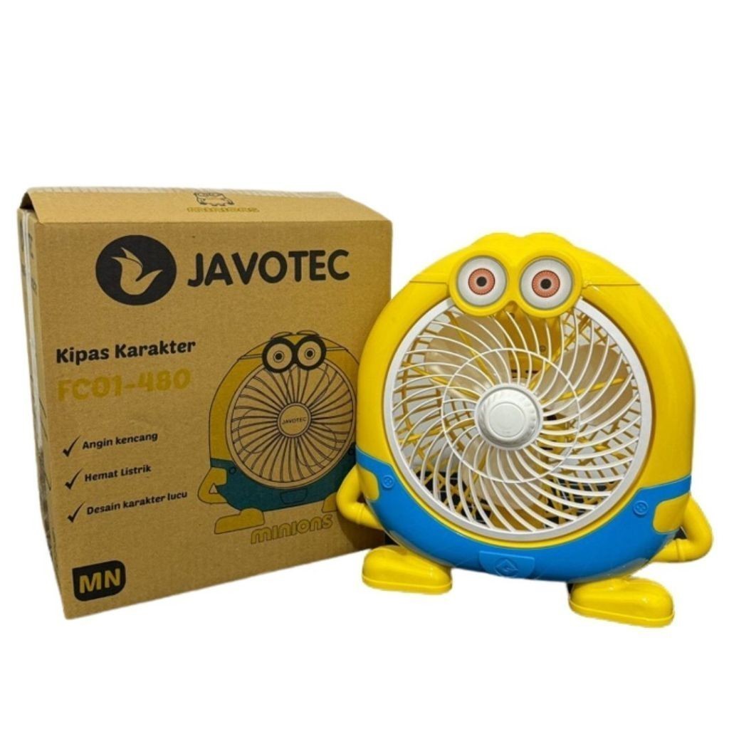 JAVOTEC Kipas Angin Karakter / Kipas Angin / Kipas Meja 10 inch - TOKO BERKAH 99