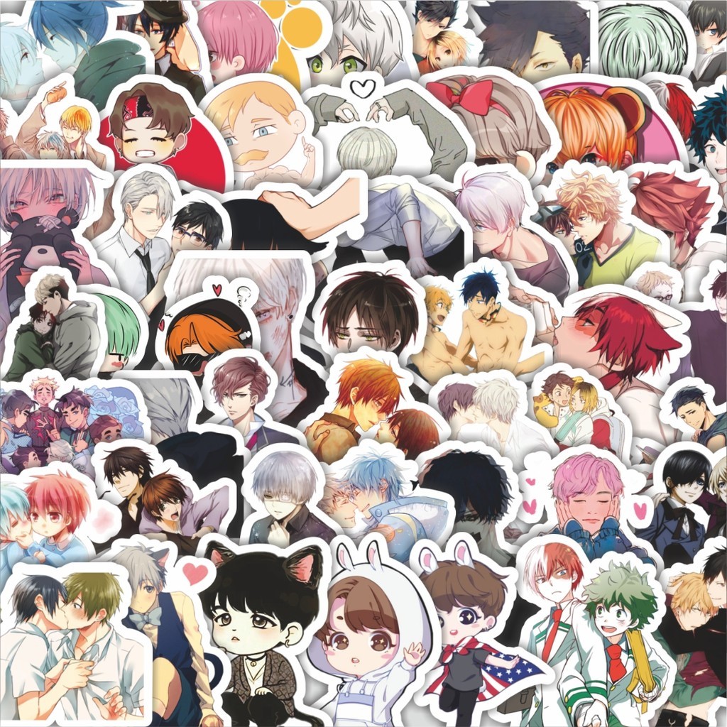 

Stiker Cutting Pack Pack Stiker Anime & Manhwa Boys Love Isi 100Pcs Series Aesthetic Lucu Keren Untuk Koper Bahan Vynil