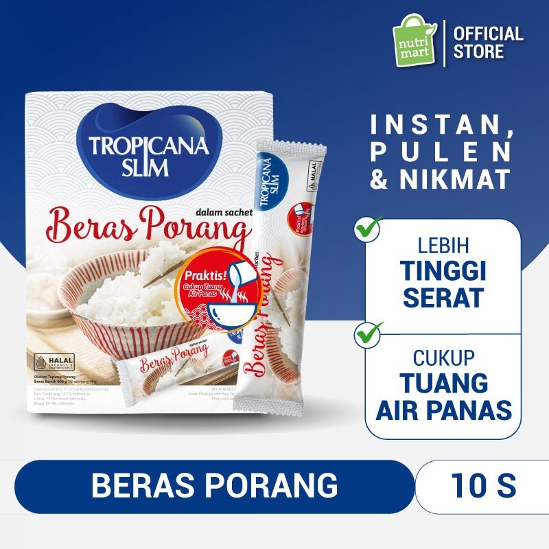 

Tropicana Slim Beras Porang Instant Box 10 sachet– Konjac Rice Shirataki