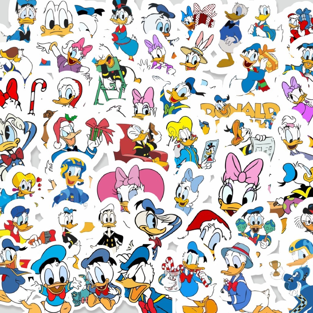 

Stiker Cutting Pack Stiker Kartun Donal Duck atau Donal Bebek Isi 100Pcs Series Aesthetic Lucu Keren Untuk Koper Bahan Vynil