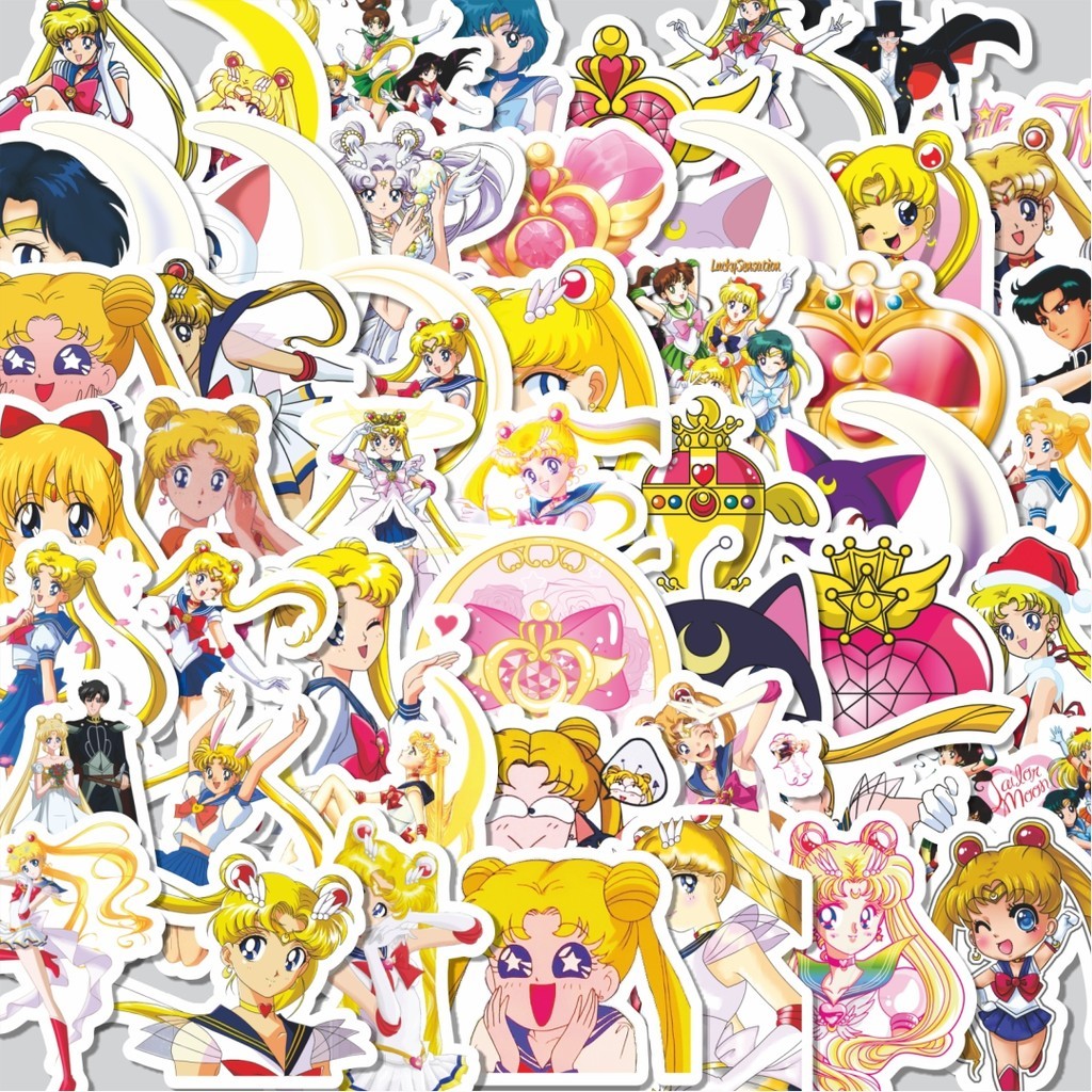 

Stiker Cutting Pack Stiker Anime Sailor Moon Isi 100Pcs Series Aesthetic Lucu Keren Untuk Koper Bahan Vynil