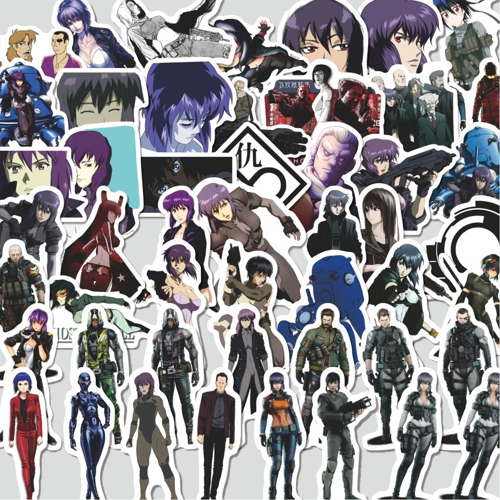 

Stiker Cutting Pack Sticker Anime Ghost In The Shell (Kōkaku Kidōtai) Isi 100Pcs Series Aesthetic Lucu Keren Untuk Koper Bahan Vynil
