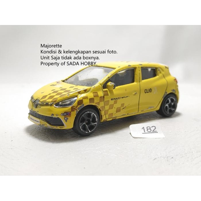 IP3... Diecast Majorette Renault Clio Sport Kuning Loose Minus 2ND