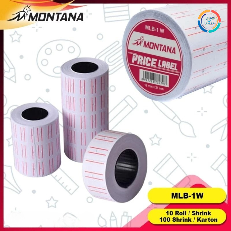 

Montana Kertas Label / Price Label / Tempelan Harga MLB-1W [1 Slop]